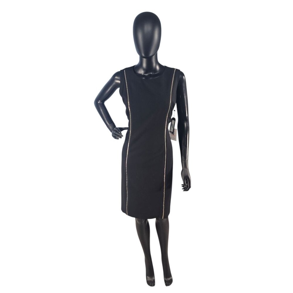 NWT Black Zipper Sheath Dress - Calvin Klein - NWT
